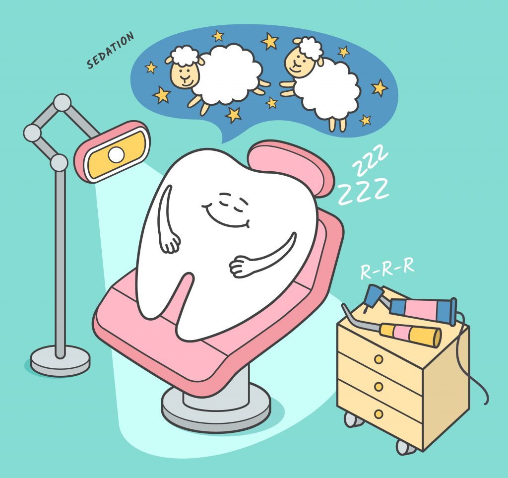 Tooth sleeping in dental chair